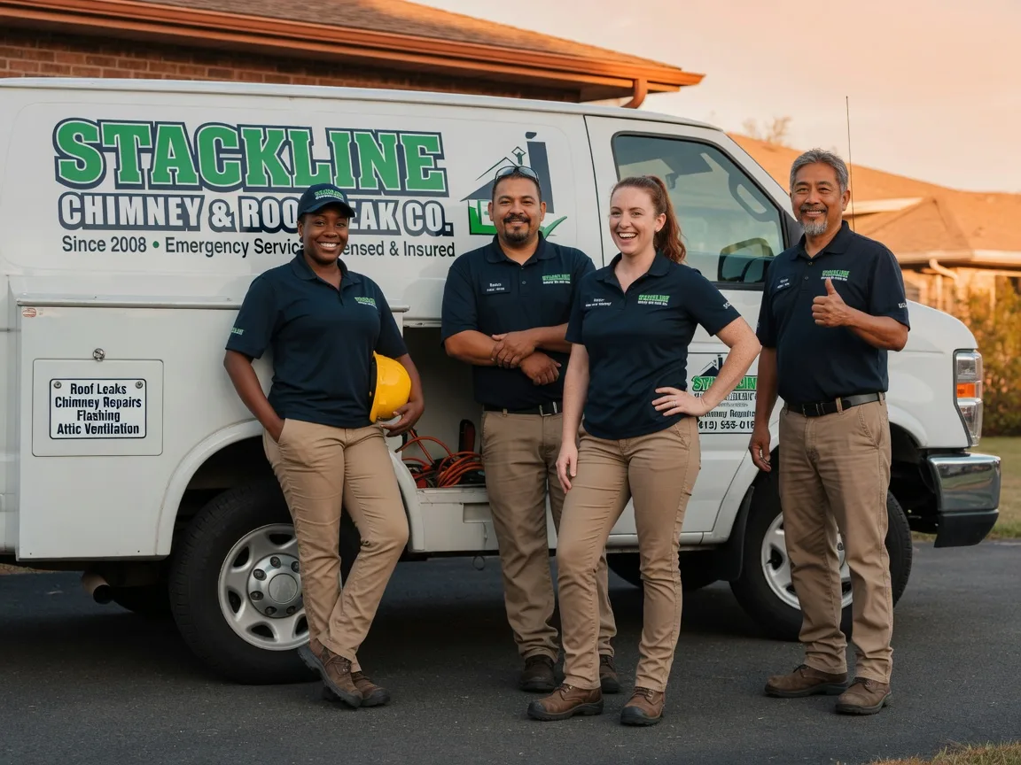 Chimney flashing repair company in Castle, OK